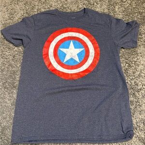 Marvel Gray Captain America Shield Tee